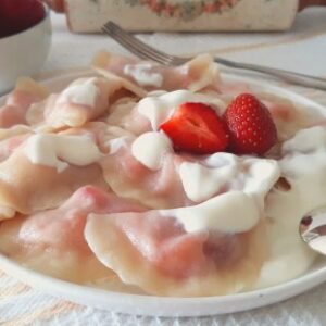 Pierogi z Truskawkami