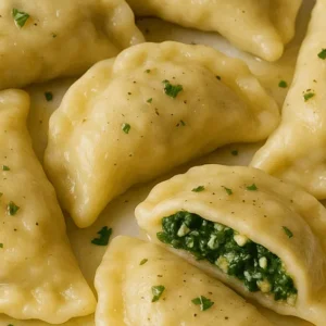 Pierogi z Szpinakiem